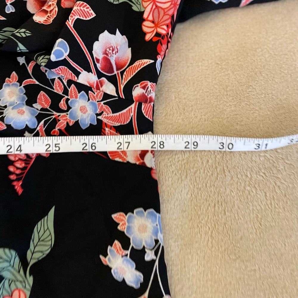 Lane Bryant Floral Tie Front Blouse - Size 22/24 - Picture 7 of 10